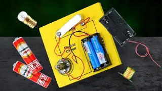1 Science project item made with small bulb two battery