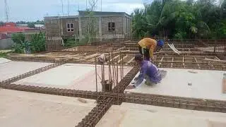 Proses Pemasangan Plat Lt. 2 Bangunan Gedung SBSN MAN Kepulauan Selayar