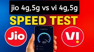 🚀 Jio 4G,5g vs Vi 4G,5g Speed Test ⚡ कौन है Fastest? | Jio vs Vi 4G Speed Comparison 📱
