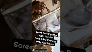 Saree Packing Bag Manufacturer #sareecover #packing #pouch #shorts #panni #zipperbag #viralshort