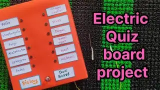 Electric Quiz board biology project useful for school science exhibition