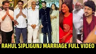 Celebs Attend Singer Rahul Sipligunj Wedding Reception | Ravnath Reddy | KTR | Mangli | Harish Rao