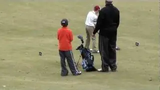 7 Year Old Flawless/Poweful Golf Swing! Nick Dunlap 2nd Hole 220 Yards tee to Green.  Must See