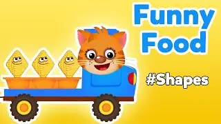 Funny Foods - Shapes Game Review | Free Kids Game - Watering Vegetables & Harvesting Fun!