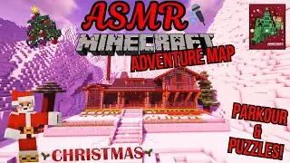 ASMR Minecraft Adventure Map🎅🎄Winter Puzzleland 2🎁✨WHISPERING + GAME, KEYBOARD, & MOUSE SOUNDS