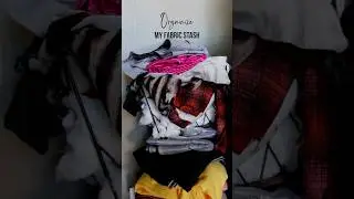 How I Organize My Fabric #sewing #crafts #organization #declutter #creative #fabricstash  #destash