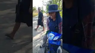 The 125cc engine is just finished. Uncle Tung wants to try it out.