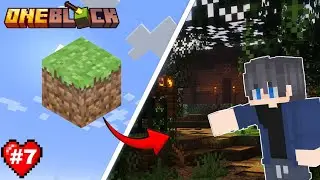 BUILDING A DOG HOUSE AND FOREST IN ONE BLOCK MINECRAFT