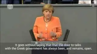 No talks on Greek bailout before referendum - Angela Merkel