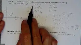 Calc 1 - Disk Method to Find Volume Rotated Around y-axis – Example 3