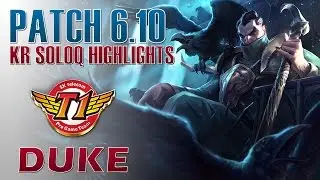 SKT T1 Duke - Swain Top Lane - KR LOL Challenger 620LP Highlights