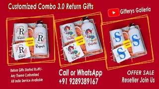 Return Gifts Combo Set 3.0 #gifterysgalleria #returngifts #mugcoster #bottleprinting #customized