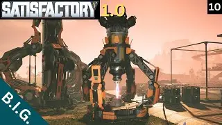 Satisfactory 1.0 - Day 10 - Hunting for Alien Artifacts and making the Power Augmenter