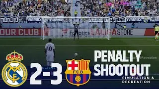 Tirs au but: Real Madrid 2-3 FC Barcelone | LaLiga 2025-26 / Simulation de jeu vid&eacute;o