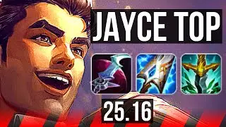 JAYCE vs JAX (TOP) | 66% winrate | KR Diamond | 25.16