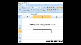 Excel hacks | Today function in MS Excel 