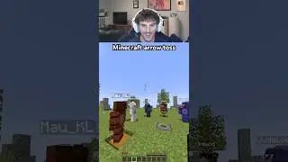 метание стрелы в Minecraft