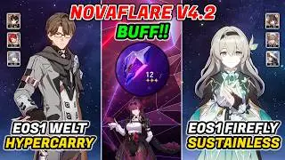 NovaFlare Buff!! E0S1 Welt & E0S1 Firefly Sustainless | MoC 12 | Honkai Star Rail 4.2