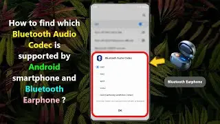 How to find which Bluetooth Audio Codec is supported by Android smartphone and Bluetooth Earphone ?