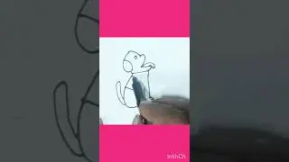 Easy Drawing dog #art #drawing #drawwithnumbers #shorts @Easylearning-Arabic