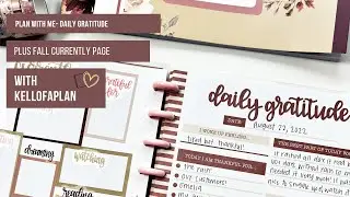 Plan with Me- Daily Gratitude Journal + Currently Page