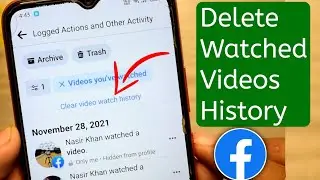 How to Delete Watched Video History on Facebook - Delete Facebook watch video