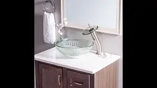Brushed Nickel Waterfall Vessel Faucet - Novatto GF-001BN-C