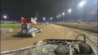 Jon Palmer BriSCA F2 stock cars Final in car Mildenhall Stadium in carvfootage 360 degrees