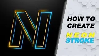 Neon Stroke | N Letter Logo Design | Adobe Photoshop | SKILLS