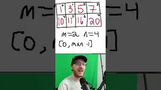 FAANG Interview Question - Binary Search on Sorted 2D Array | Leetcode 74 - Search a 2D Matrix