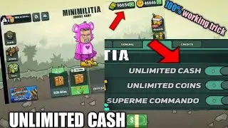 How to get unlimited coins and cash 💵 in mini militia |mini militia unlimited coins trick