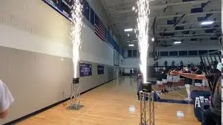 Cold Sparkler Intro at High School Basketball Game