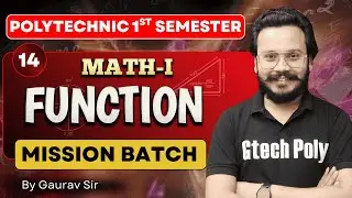 Mathematics-I | Function Unit-02 P-01 | Mission Batch | BTEUP 2025