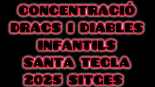 Concentració dracs i diables infantils santa tecla 2025 sitges