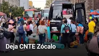 Deja CNTE Zócalo