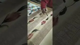 Acid colour print saree #handpainting saree #art video #shotrs_video