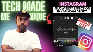 Glow text effect on instagram story | how to animate text on instagram story