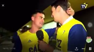 Nano Mesa en la Celebraci&oacute;n del Ascenso del Cadiz  y sus rayas de coca&iacute;na