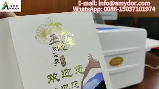 Automatic Continuous Feeding Paper Hot Foil Printer A4 A3 Paper Foil Printing Amydor AMD360D