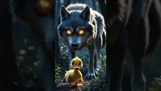 The Brave Duck and the Grateful Cat #shorts #cartoon #duck #cat