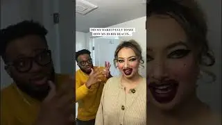 Did my makeup 𝐔𝐆𝐋𝐘 to see how hubby reacts&hellip; 😭😂