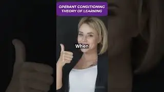 OPERANT CONDITIONING THEORY OF LEARNING BY B.F SKINNER