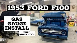 1953 FORD F100 GAS GAUGE INSTALL: Mid Fifty gas sender unit. F100 Restoration Ep: 12