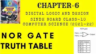 Nor Gate Circuit Truth Table | Basic Electronics | Chapter 6