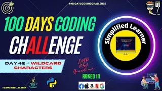 Day #42  Check if two strings match where one string contains Wildcard characters | Coding Interview