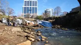 014 - [4K] Reedy River Falls in downtown Greenville, SC