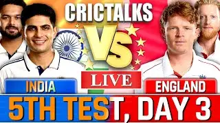 Live Cricket Match, 5th Test, India vs England, Day 3 Today Cricket Team Scores & Commentary