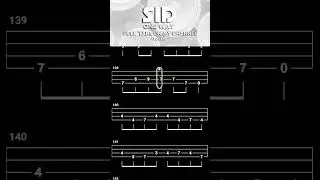 ONE WAY / SID (シド)【BASS TAB】 #shorts #basstabs #sid
