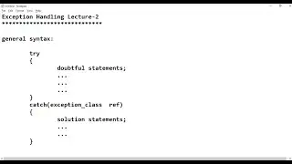 Exception Handling in Java : Part-2