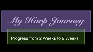 My Harp Journey - Progress from 2 Weeks to 9 Weeks